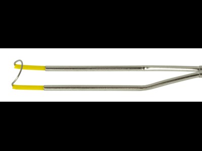 Single stem monopolar cutting loop electrode