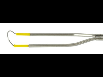 Single stem monopolar cutting electrode-45 deg