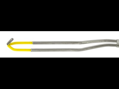 Double stem monopolar Collins knife electrode