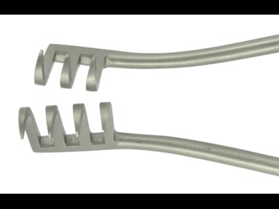 Mollison retractor 3/4 tooth-curved
